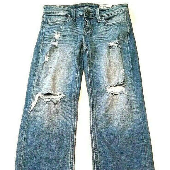 Cosmic Blue Love Women's Jeans Size 26 Ripped Torn - Picture 2 of 7